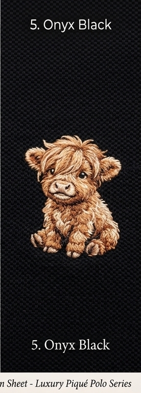 Mascot on Onyx Black Polo