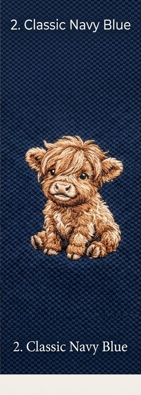 Mascot on Classic Navy Polo