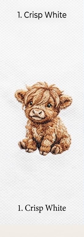 Mascot on Crisp White Polo